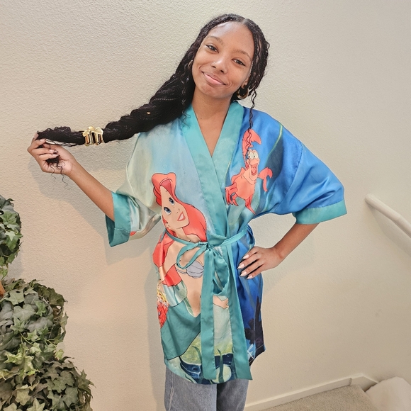 Disney The Little Mermaid Silk Robe - Picture 2 of 8